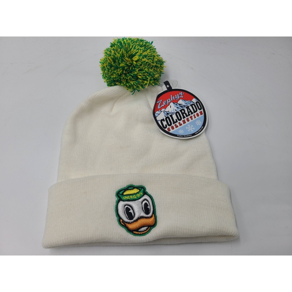 University of Oregon Ducks (Fits Small) Beanie Winter Knit Hat Stocking Cap NCAA